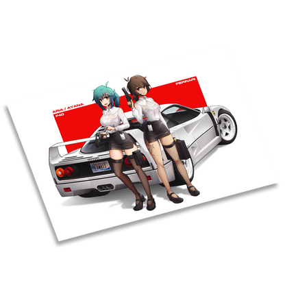 F40 x Office Lady Aria & Ayana Print