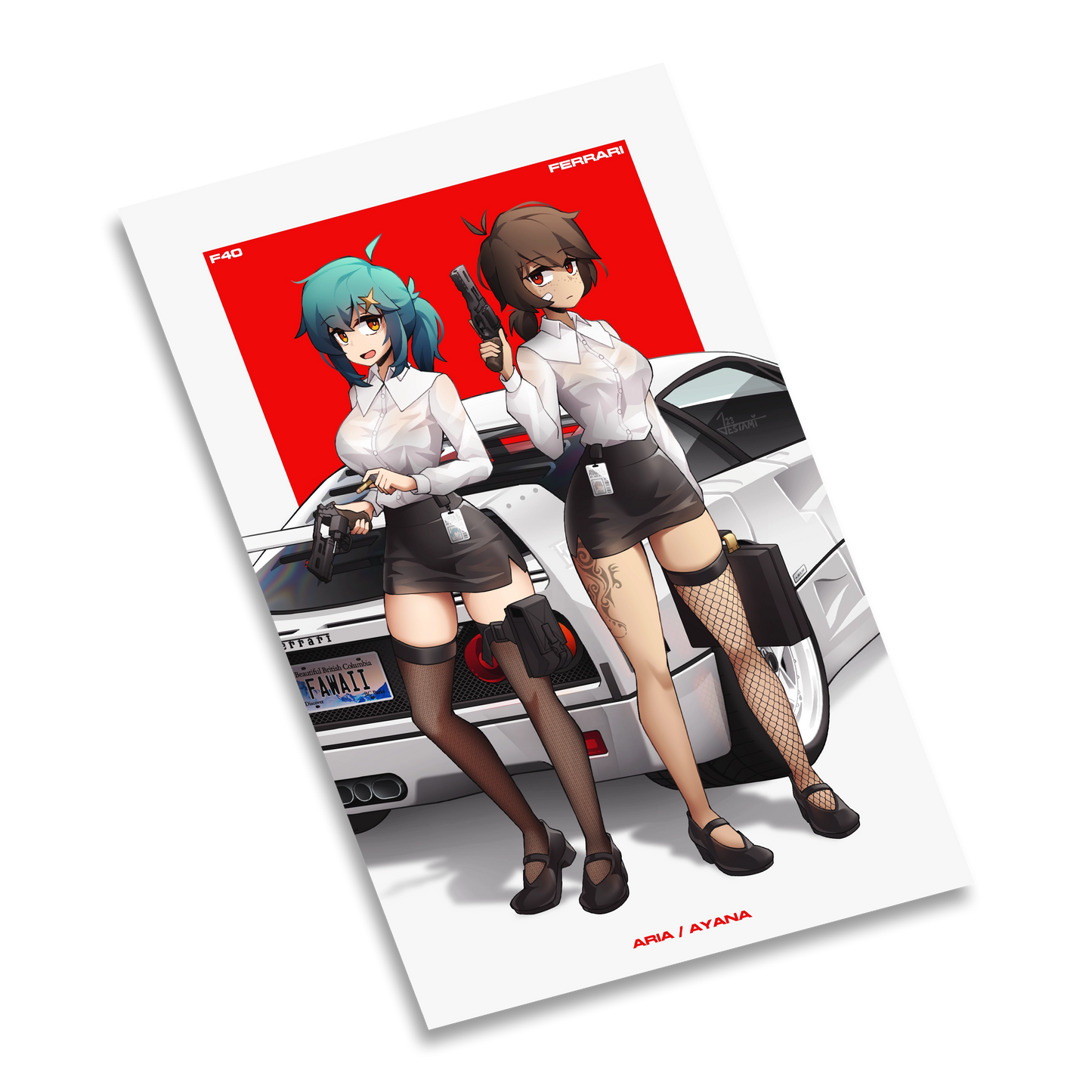 F40 x Office Lady Aria & Ayana Print