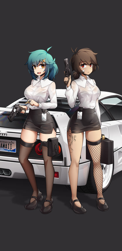 F40 x Office Lady Aria & Ayana Wallpaper