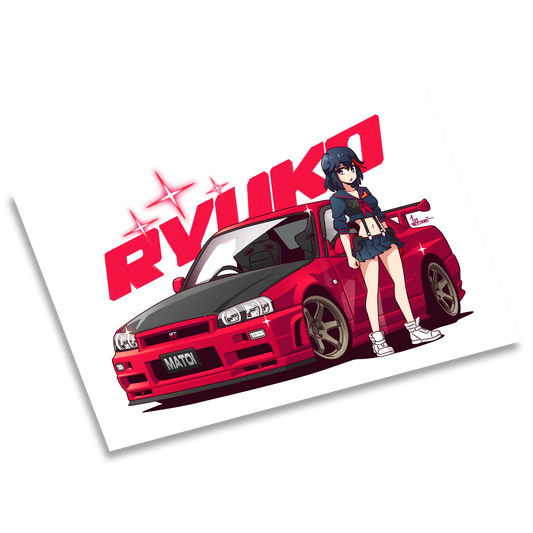 Ryuko R34 GTR Print