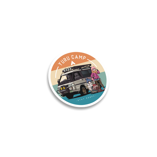 YuruCamp Delica Luggage Sticker