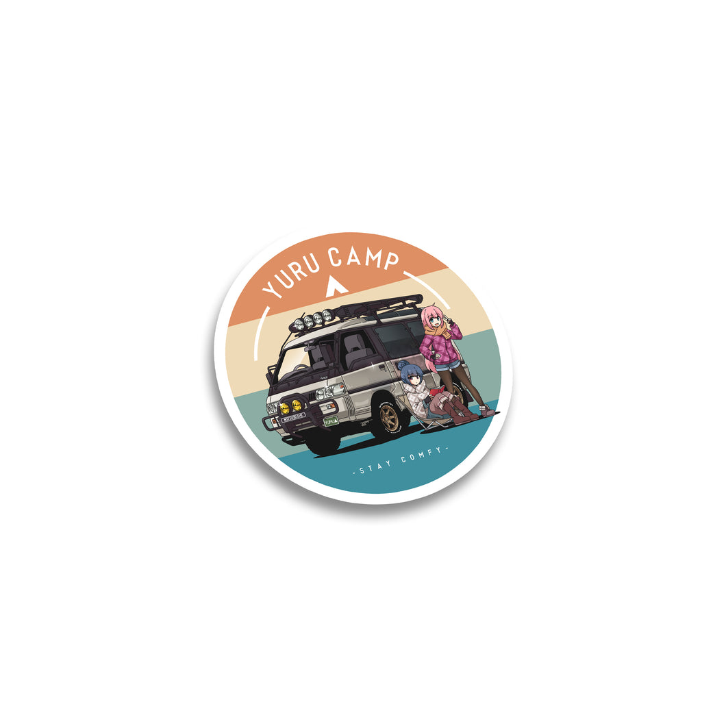 YuruCamp Delica Luggage Sticker